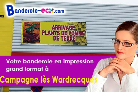 Création offerte de votre banderole publicitaire à Campagne-lès-Wardrecques (Pas-de-Calais/62120)