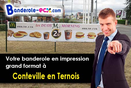 Création offerte de votre banderole personnalisée à Conteville-en-Ternois (Pas-de-Calais/62130)