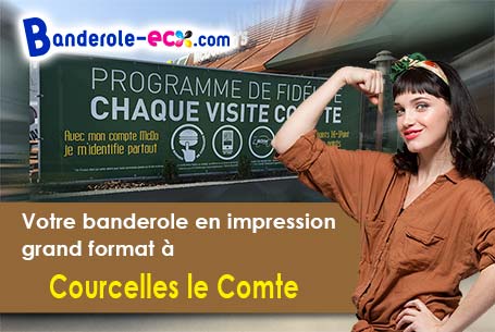 Création offerte de votre banderole publicitaire à Courcelles-le-Comte (Pas-de-Calais/62121)
