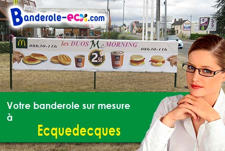 Création offerte de votre banderole publicitaire à Ecquedecques (Pas-de-Calais/62190)