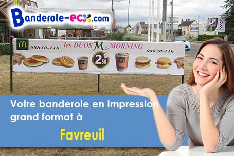 Création offerte de votre banderole personnalisée à Favreuil (Pas-de-Calais/62450)