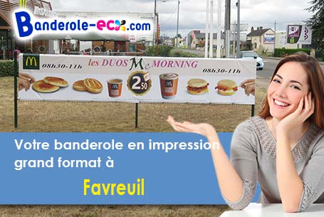 Création offerte de votre banderole personnalisée à Favreuil (Pas-de-Calais/62450)