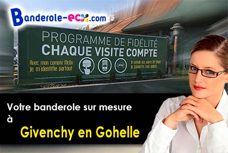 Création offerte de votre banderole personnalisée à Givenchy-en-Gohelle (Pas-de-Calais/62580)