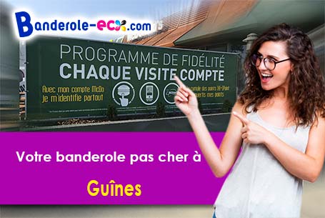 Création offerte de votre banderole publicitaire à Guînes (Pas-de-Calais/62340)