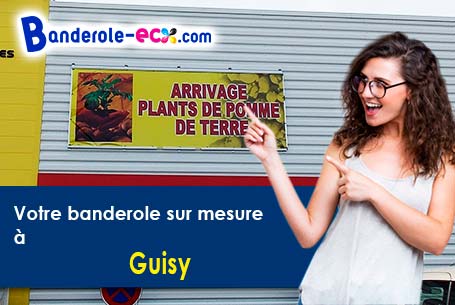 Création gratuite de votre banderole publicitaire à Guisy (Pas-de-Calais/62140)