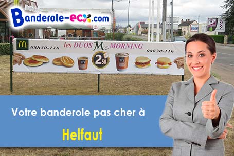 Création offerte de votre banderole publicitaire à Helfaut (Pas-de-Calais/62570)