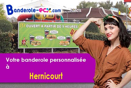 Impression grand format de banderole personnalisée à Hernicourt (Pas-de-Calais/62130)