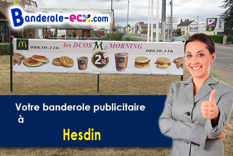 Création offerte de votre banderole personnalisée à Hesdin (Pas-de-Calais/62140)