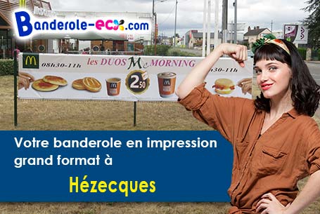 Création offerte de votre banderole publicitaire à Hézecques (Pas-de-Calais/62310)