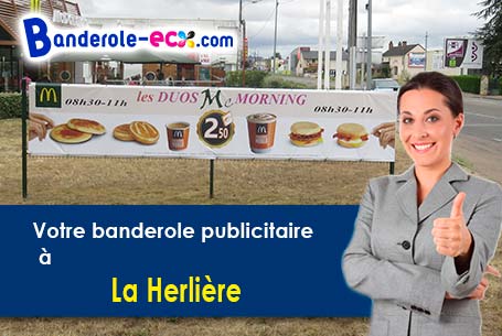 Création offerte de votre banderole personnalisée à La Herlière (Pas-de-Calais/62158)