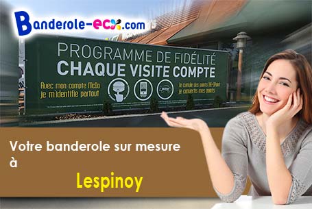 Création offerte de votre banderole personnalisée à Lespinoy (Pas-de-Calais/62990)