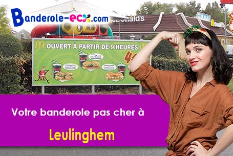 Création inclus pour votre banderole pas cher à Leulinghem (Pas-de-Calais/62500)