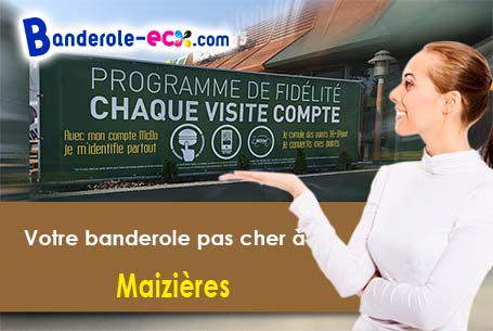 Création offerte de votre banderole personnalisée à Maizières (Pas-de-Calais/62127)