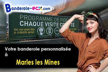 Création offerte de votre banderole personnalisée à Marles-les-Mines (Pas-de-Calais/62540)