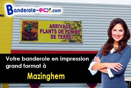 Création gratuite de votre banderole publicitaire à Mazinghem (Pas-de-Calais/62120)