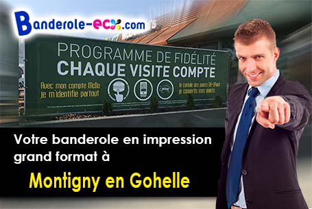 Création offerte de votre banderole pas cher à Montigny-en-Gohelle (Pas-de-Calais/62640)