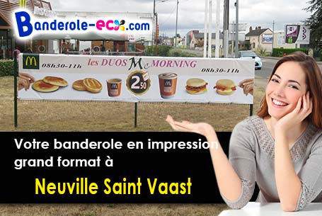 Création offerte de votre banderole publicitaire à Neuville-Saint-Vaast (Pas-de-Calais/62580)