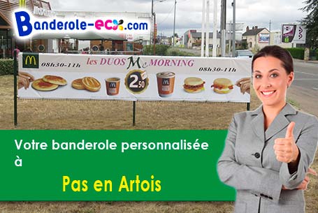 Création offerte de votre banderole personnalisée à Pas-en-Artois (Pas-de-Calais/62760)