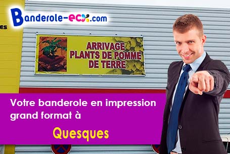 Impression grand format de banderole personnalisée à Quesques (Pas-de-Calais/62240)