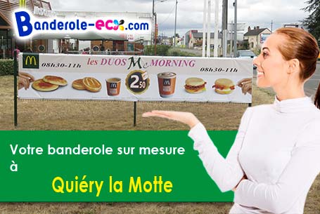 Création offerte de votre banderole personnalisée à Quiéry-la-Motte (Pas-de-Calais/62490)