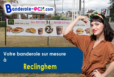 Création offerte de votre banderole publicitaire à Reclinghem (Pas-de-Calais/62560)