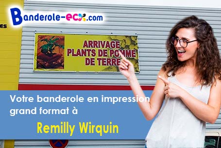 Création inclus pour votre banderole pas cher à Remilly-Wirquin (Pas-de-Calais/62380)