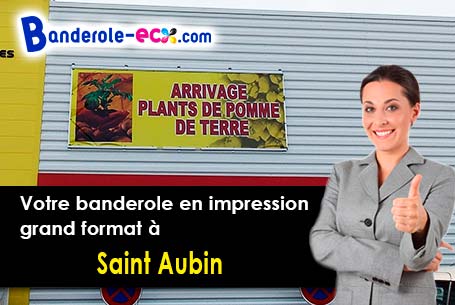 Création inclus pour votre banderole pas cher à Saint-Aubin (Pas-de-Calais/62170)