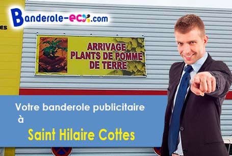 Création gratuite de votre banderole publicitaire à Saint-Hilaire-Cottes (Pas-de-Calais/62120)
