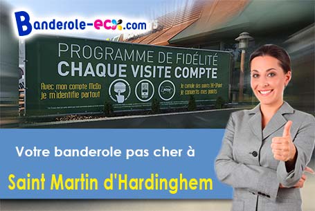 Création offerte de votre banderole personnalisée à Saint-Martin-d'Hardinghem (Pas-de-Calais/62560)