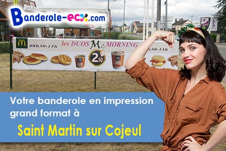 Création offerte de votre banderole publicitaire à Saint-Martin-sur-Cojeul (Pas-de-Calais/62128)