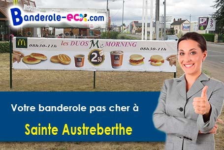 Création offerte de votre banderole publicitaire à Sainte-Austreberthe (Pas-de-Calais/62140)