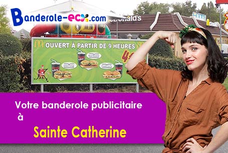 Création inclus pour votre banderole pas cher à Sainte-Catherine (Pas-de-Calais/62223)