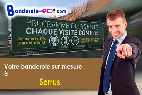 Création offerte de votre banderole pas cher à Sorrus (Pas-de-Calais/62170)