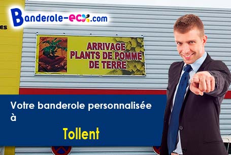Création gratuite de votre banderole publicitaire à Tollent (Pas-de-Calais/62390)