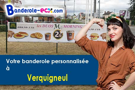 Création offerte de votre banderole personnalisée à Verquigneul (Pas-de-Calais/62113)