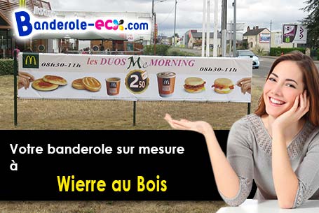 Création offerte de votre banderole publicitaire à Wierre-au-Bois (Pas-de-Calais/62830)