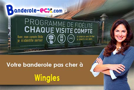 Création offerte de votre banderole personnalisée à Wingles (Pas-de-Calais/62410)