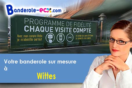 Création offerte de votre banderole pas cher à Wittes (Pas-de-Calais/62120)