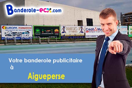 Création inclus pour votre banderole pas cher à Aigueperse (Puy-de-Dôme/63260)