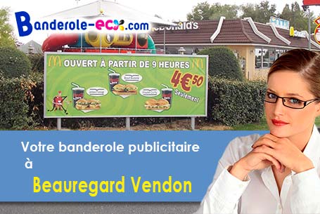 Création gratuite de votre banderole publicitaire à Beauregard-Vendon (Puy-de-Dôme/63460)