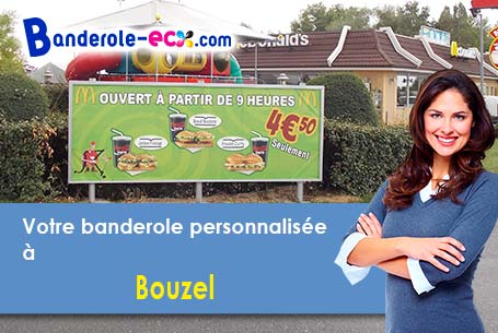 Création gratuite de votre banderole publicitaire à Bouzel (Puy-de-Dôme/63910)