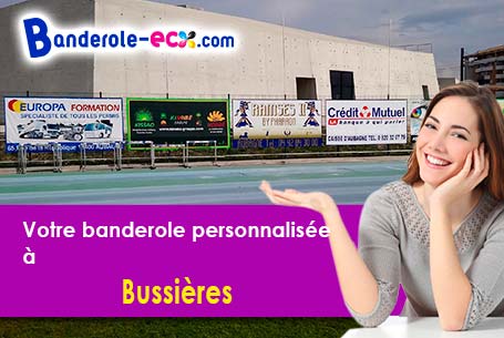 Création gratuite de votre banderole publicitaire à Bussières (Puy-de-Dôme/63330)
