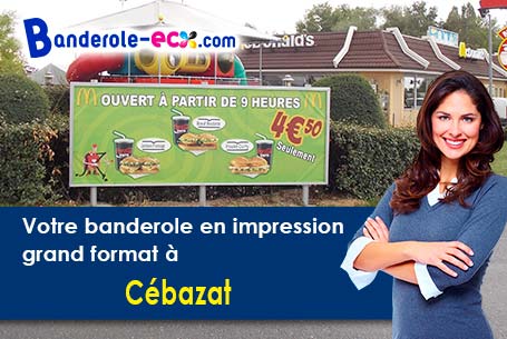 Création gratuite de votre banderole publicitaire à Cébazat (Puy-de-Dôme/63118)