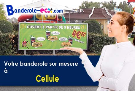 Création gratuite de votre banderole publicitaire à Cellule (Puy-de-Dôme/63200)