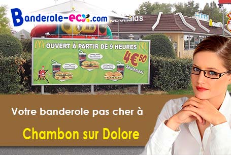 Création inclus pour votre banderole pas cher à Chambon-sur-Dolore (Puy-de-Dôme/63980)