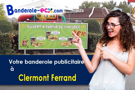 Création gratuite de votre banderole publicitaire à Clermont-Ferrand (Puy-de-Dôme/63000-63100)