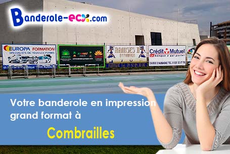 Création inclus pour votre banderole pas cher à Combrailles (Puy-de-Dôme/63380)