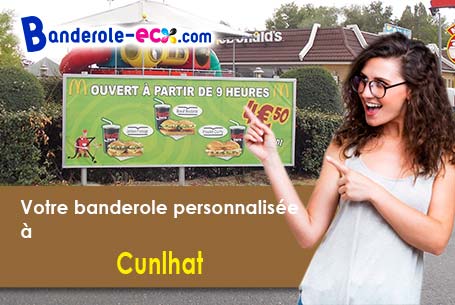 Création gratuite de votre banderole publicitaire à Cunlhat (Puy-de-Dôme/63590)