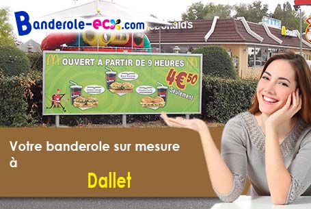 Création gratuite de votre banderole publicitaire à Dallet (Puy-de-Dôme/63111)