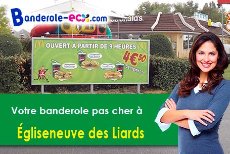 Création gratuite de votre banderole publicitaire à Égliseneuve-des-Liards (Puy-de-Dôme/63490)